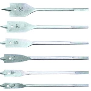 WIERTŁA ŁOPATKOWE DO DREWNA 10-25MM KOMPLET 6SZTUK - T 60H860