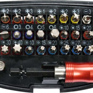 ZESTAW KOŃCÓWEK ŚRUBOKRĘTOWYCH 32SZT. - YT-04622